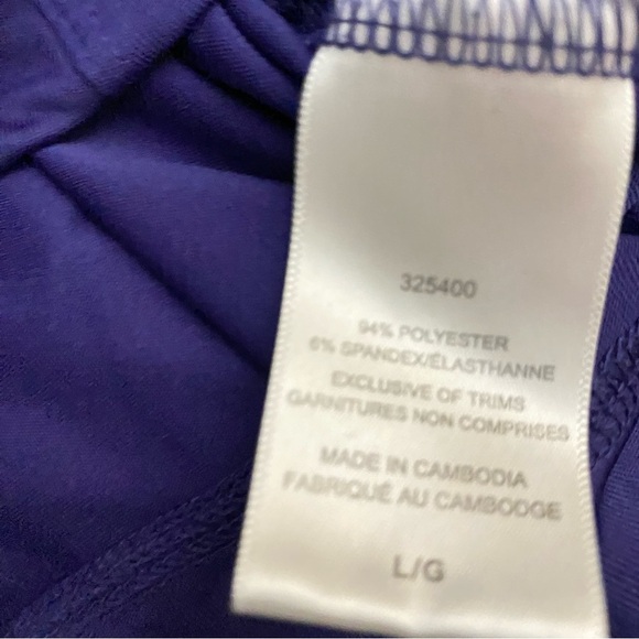 Champion Athletic Track Jacket Purple Vented Sweater Size L Sports Activewear - Picture 6 of 8